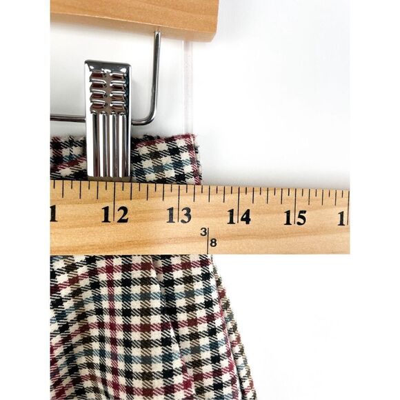 Sfizio Houndstooth Embroidered Eyelet Hem Wide Leg Pants Work Trousers 4 - Picture 13 of 16